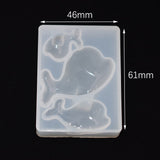 Silicone pendant Mold Resin Silicone Mould handmade DIY Jewelry Making epoxy cute dolphin bone stone bear Gemstone Pendant making mold