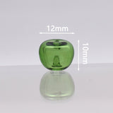 2Pcs Apple Shape Coloured glaze Vails Diffuser Perfume Refillable Essential Oil Pendant Jewelry Making