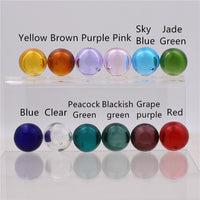 2Pcs 12mm Coloured glaze ball beads Diffuser Perfume Refillable Essential Oil Vials Stud Earrings Beads