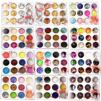 12pieces mixed colorful Sequins filler for Silicon mold Nail art shell chips candy paper letter sequins Nail sticker