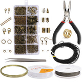 Jewelry Findings set Supplies Jewelry Making Tools Earrings Jump Ring Lobster clasp Wire for Necklace Earrings